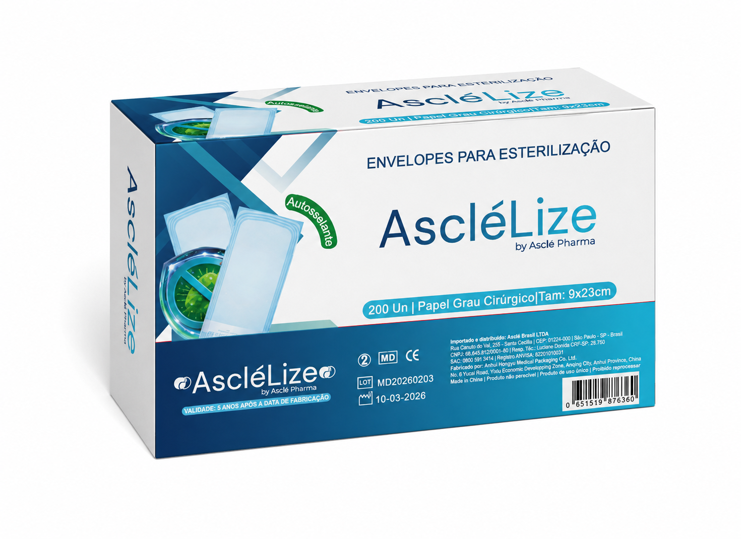 Envelopes para Esterilização AscléLize